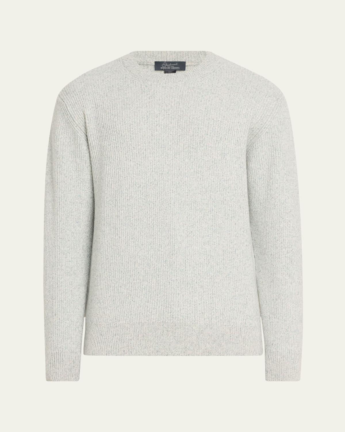 Mens Watercolor Twist Cashmere Crewneck Sweater Product Image