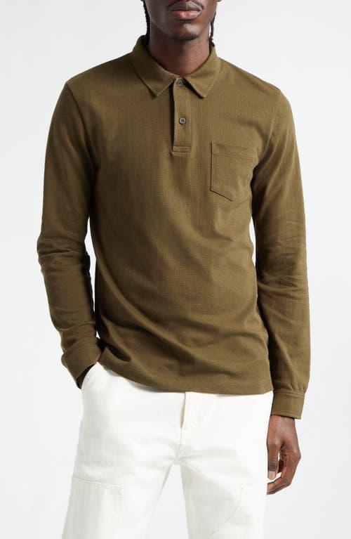 Mens Riviera Long-Sleeve Polo Shirt Product Image