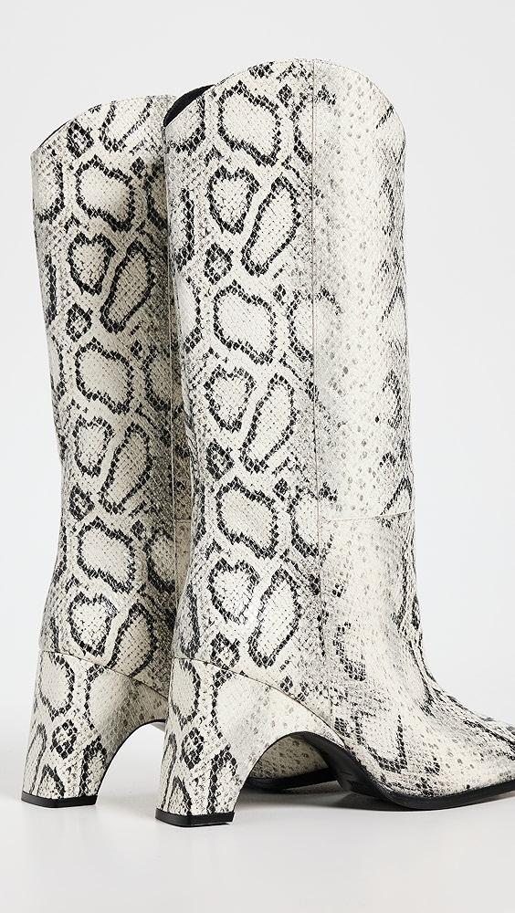 Coperni Snake Print Bridge Cowboy Boots | Shopbop Product Image