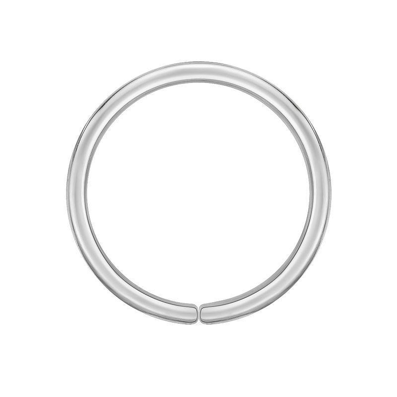 Lila Moon 14k Gold 8 mm Hoop Nose Ring, Womens, 14k White Gold Product Image