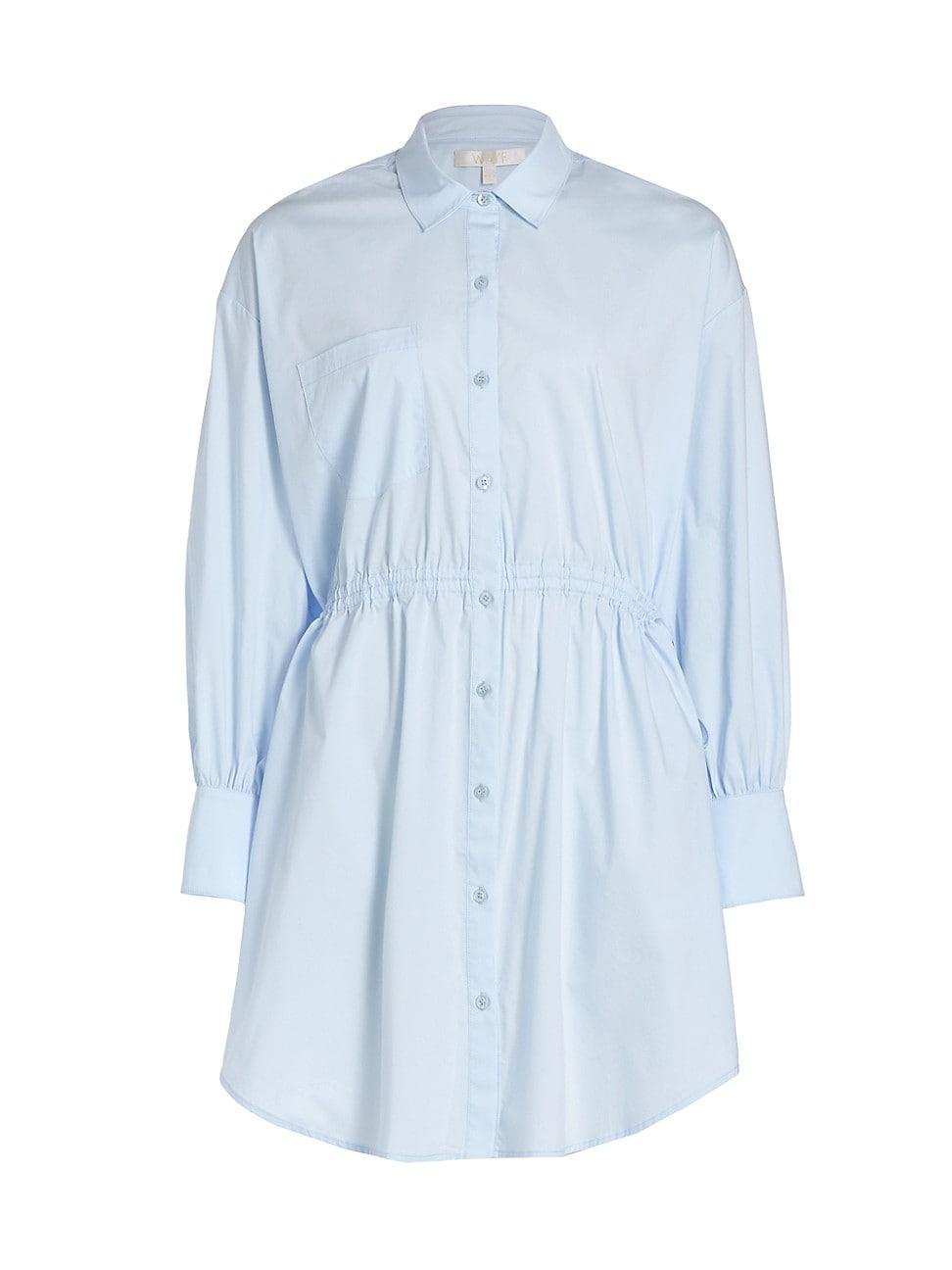 Womens Heather Cotton Shirtdress Product Image