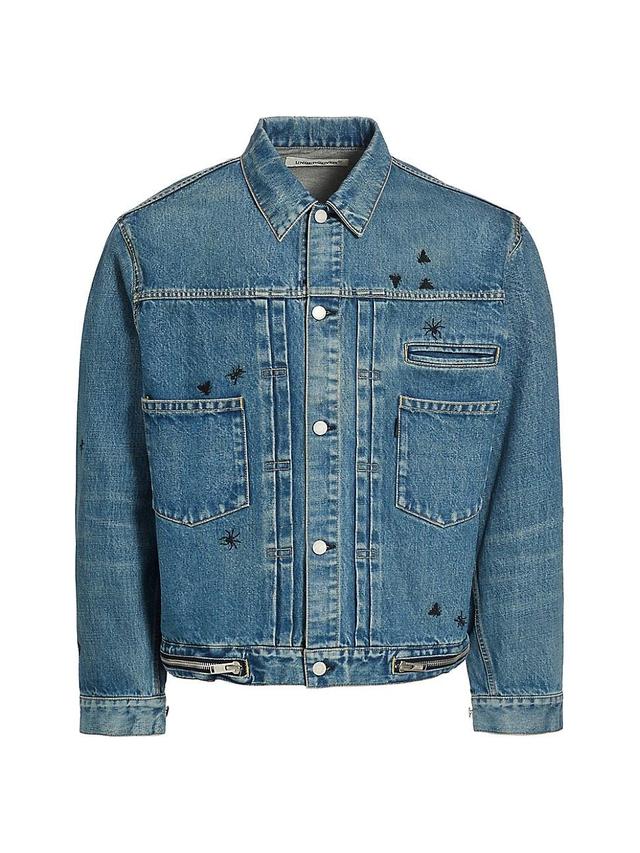 Mens Insect Denim Trucker Jacket Product Image