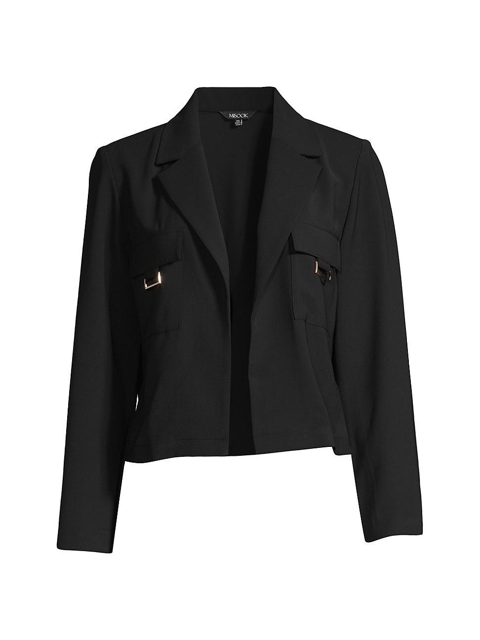 Womens Crepe Cropped Blazer Product Image