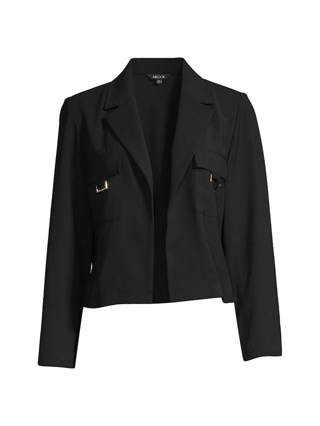 Womens Crepe Cropped Blazer Product Image