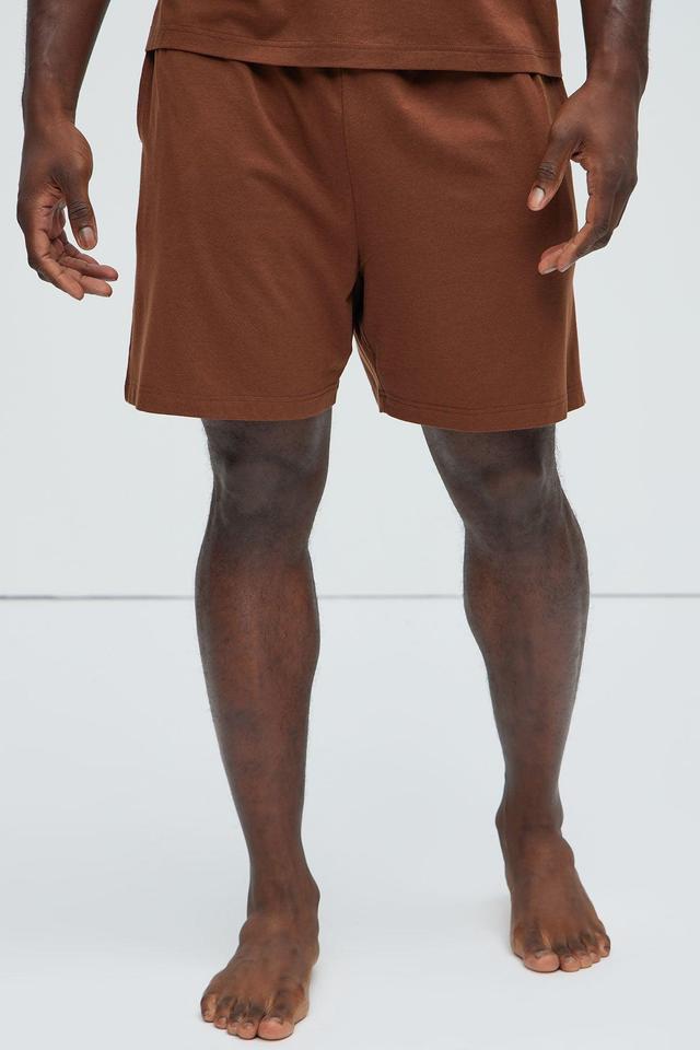 Essential Modal Lounge Shorts - Brown Product Image