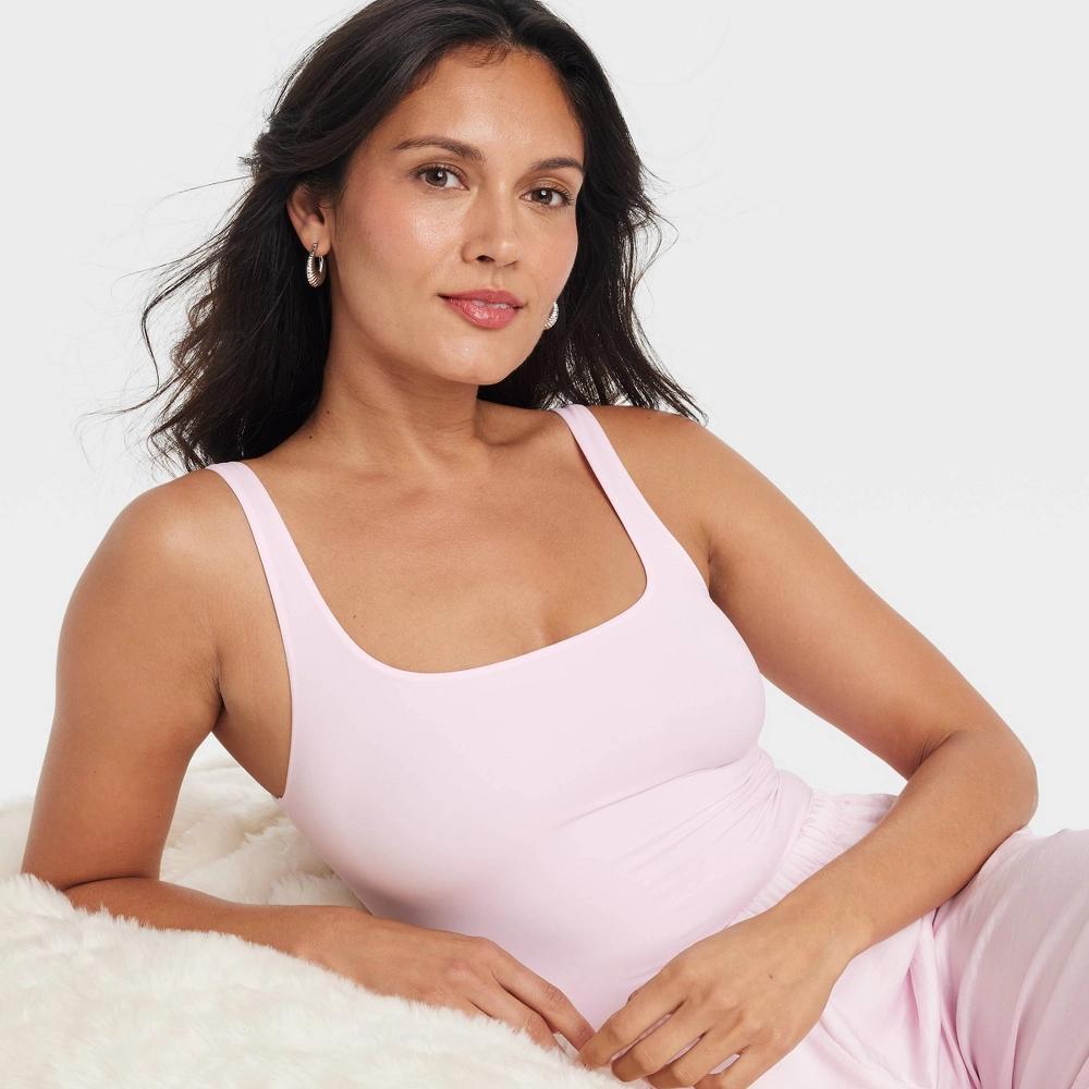 Women's 4-Way Stretch Tank Bodysuit - Auden™ Pink S Product Image