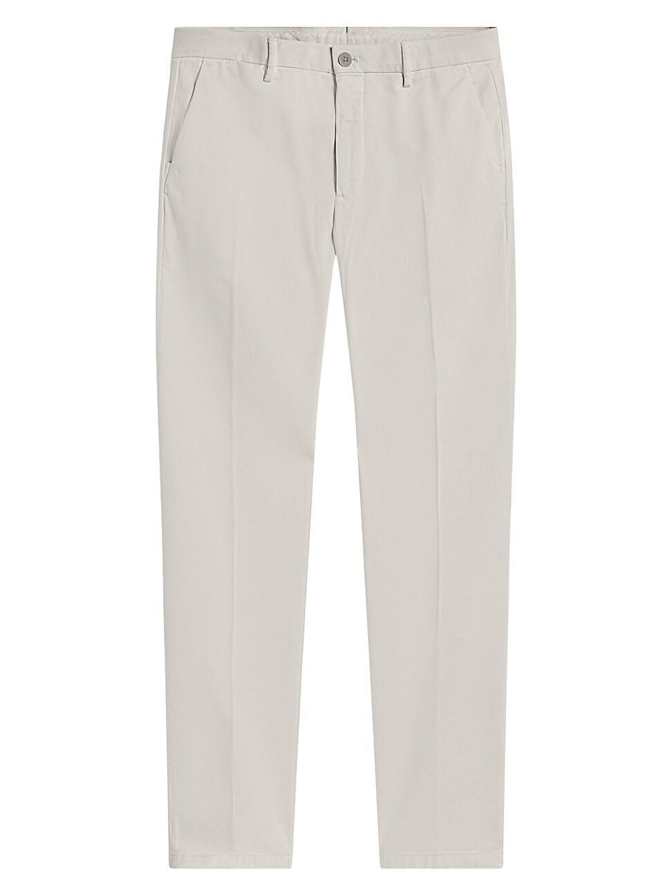 Mens Stretch Cotton-Blend Straight-Leg Chino Pants Product Image