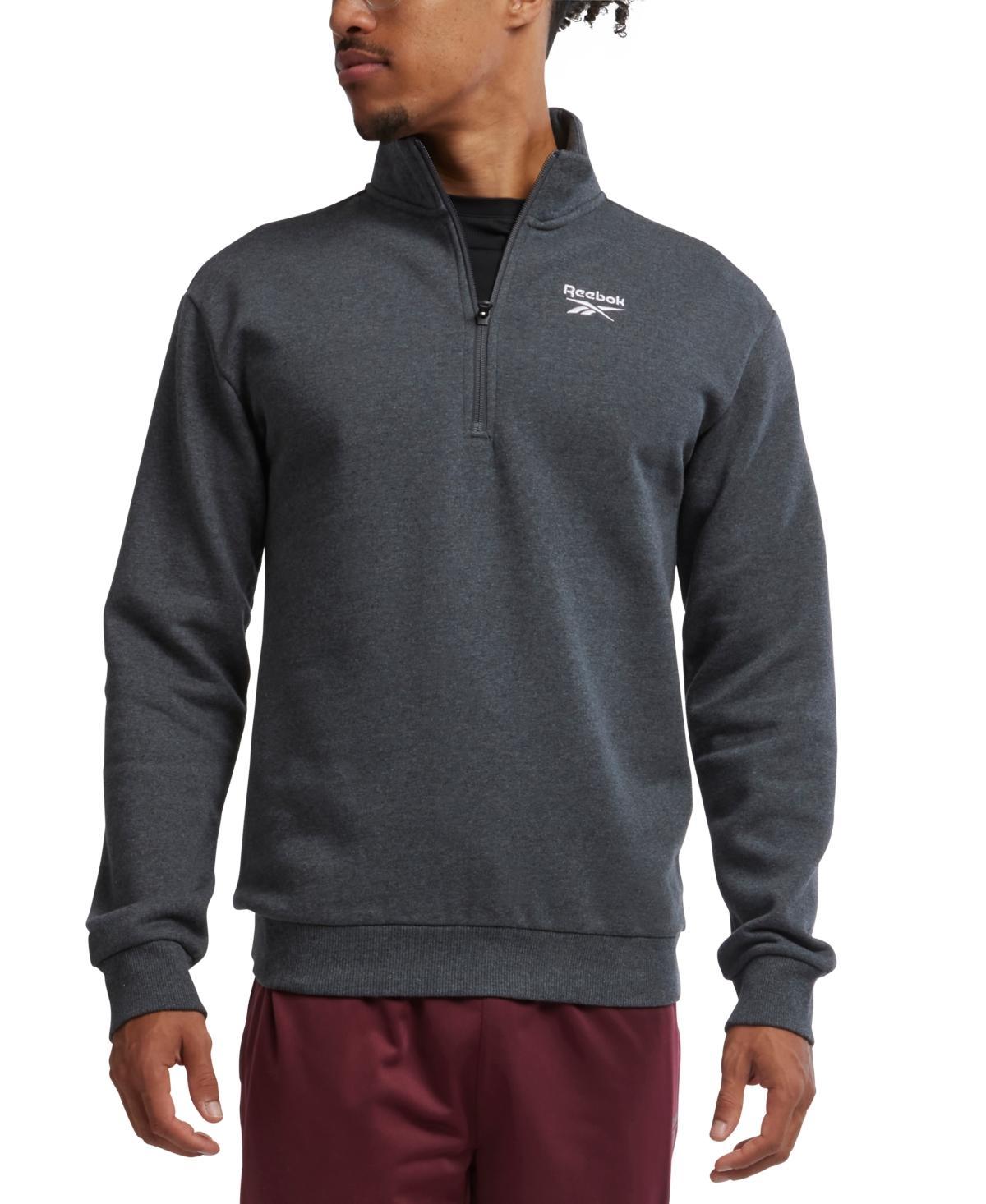 Reebok Mens Identity Regular-Fit Quarter-Zip Fleece Sweatshirt Product Image