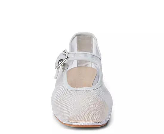 Coconuts Womens Tribeca Mesh Square-Toe Mary Jane Ballet Flat. Product Image