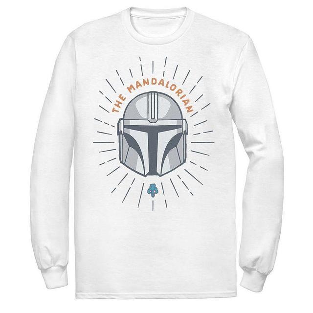 Mens Star Wars The Mandalorian Helmet Cartoon Tee Product Image