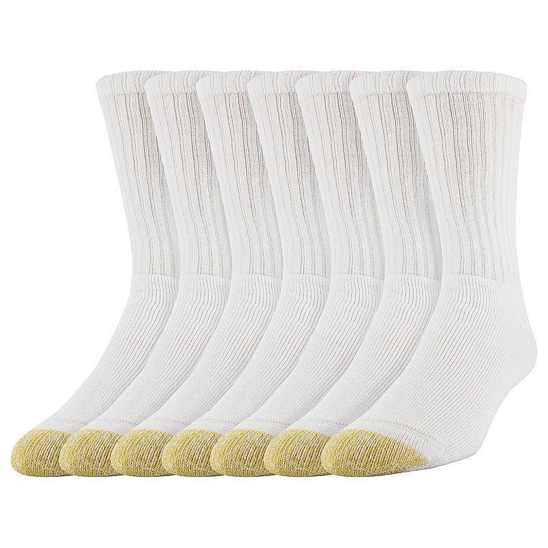 Mens GOLDTOE 6-Pack Harrington Crew Socks Oatmeal Product Image