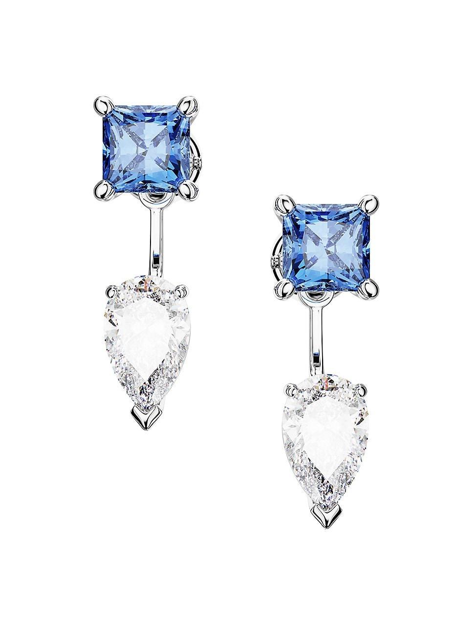 Womens Mesmera Rhodium-Plated & Swarovski Crystal Ear Jackets Product Image