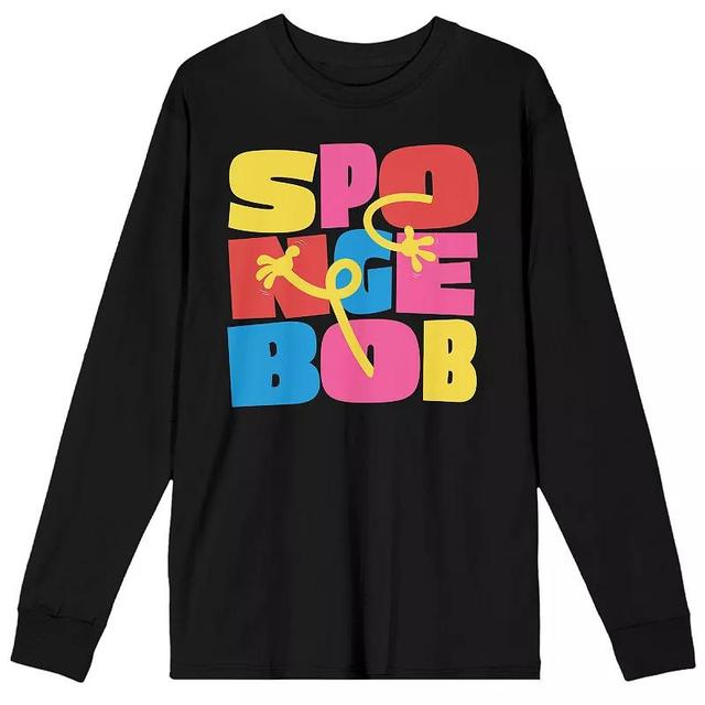 Mens Spongebob Squarepants Long Sleeve Tee Product Image