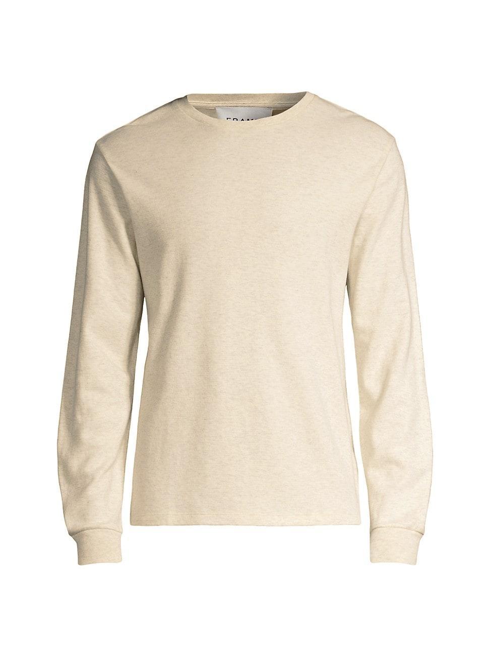 FRAME Duo Fold Long Sleeve Cotton T-Shirt Product Image