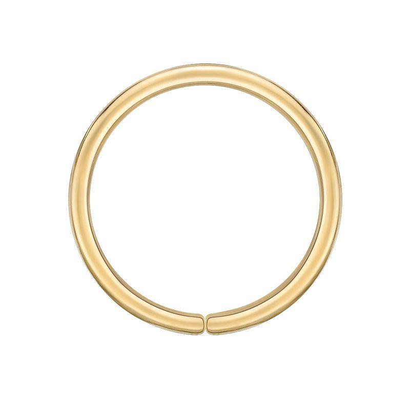 Lila Moon 14k Gold 8 mm Hoop Nose Ring, Womens, 14k Yellow Gold Product Image