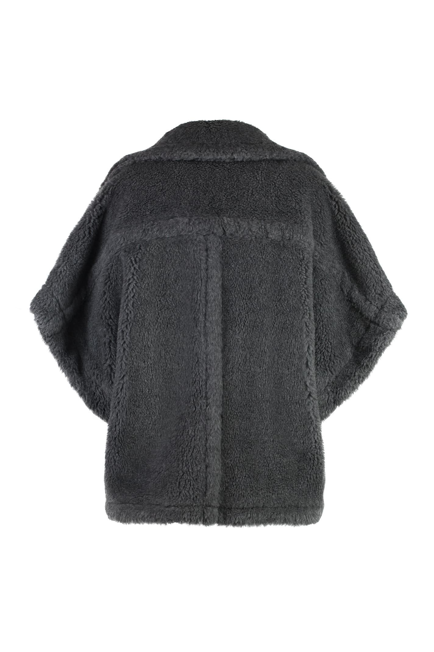 MAX MARA Newmanto Vegan Fur Jacket In Grey Product Image