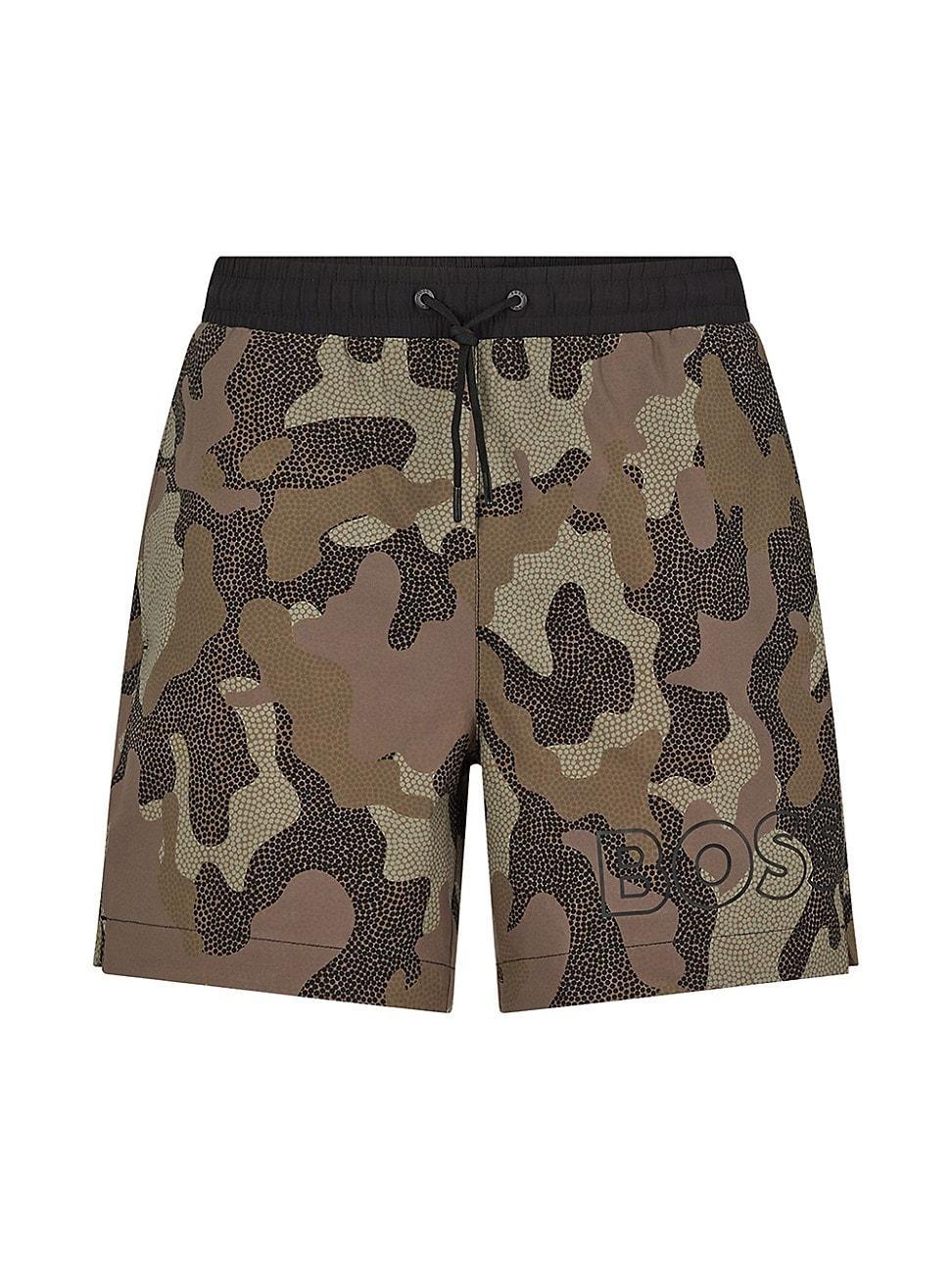 Mens BOSS & NBA Quick-Drying Swim Shorts Product Image