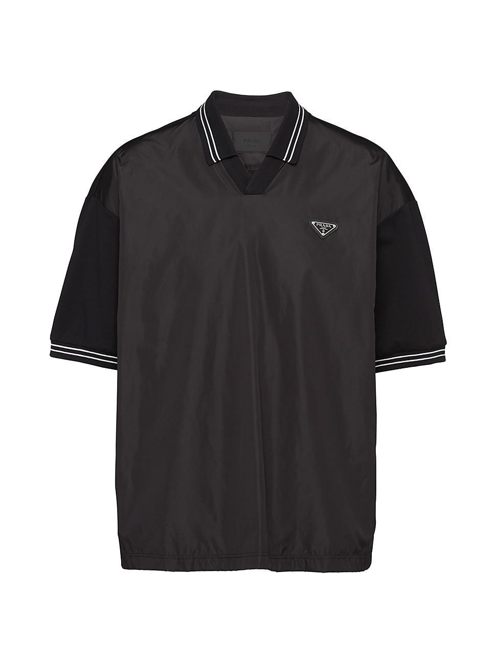 Mens Piqu Polo Shirt With Re-Nylon Detail Product Image