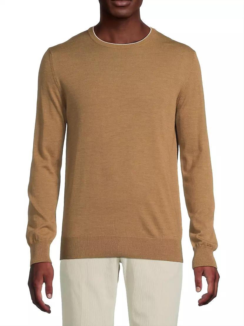 Wool Contrast Crewneck Sweater Product Image