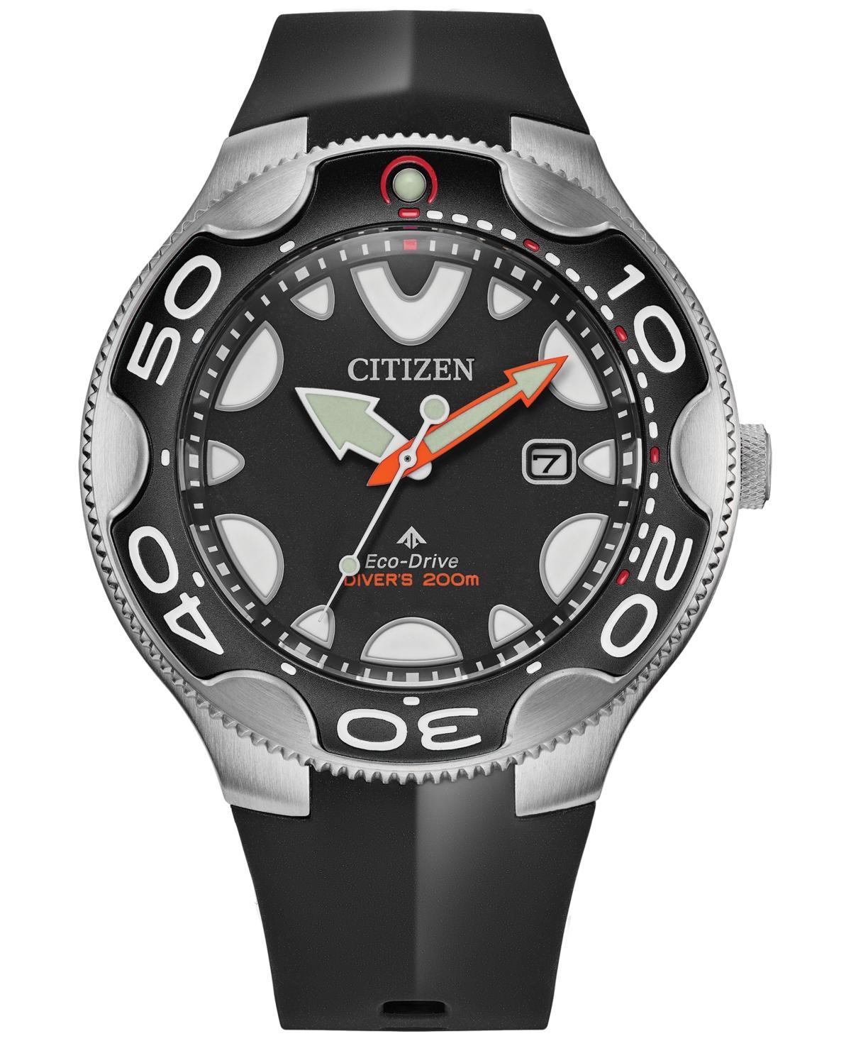 Citizen Eco-Drive Mens Promaster Orca Blue Rubber Strap Watch 46mm Product Image