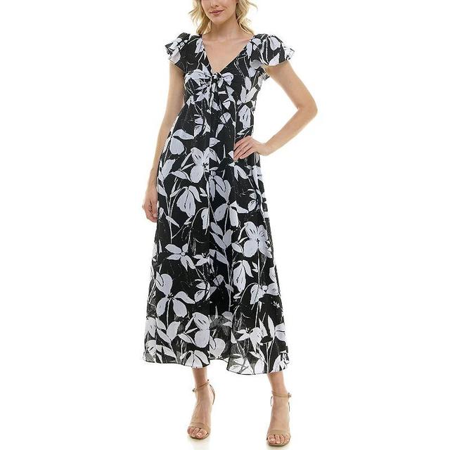 Womens Taylor Dress Ruffle Sleeve Maxi Dress Product Image