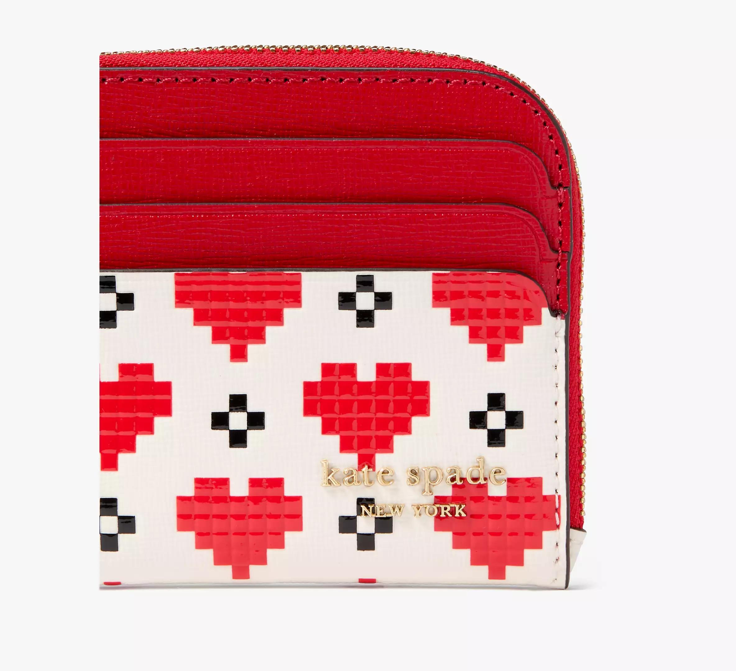 Devin Pixel Hearts Coin Card Case Wristlet Product Image