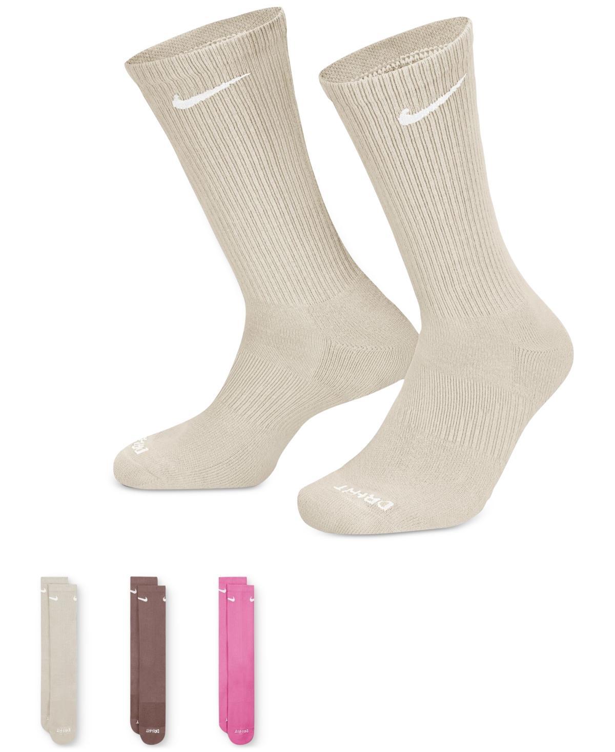 Nike Unisex Everyday Plus Cushioned Training Crew Socks 3 Pairs - Multicolor Product Image