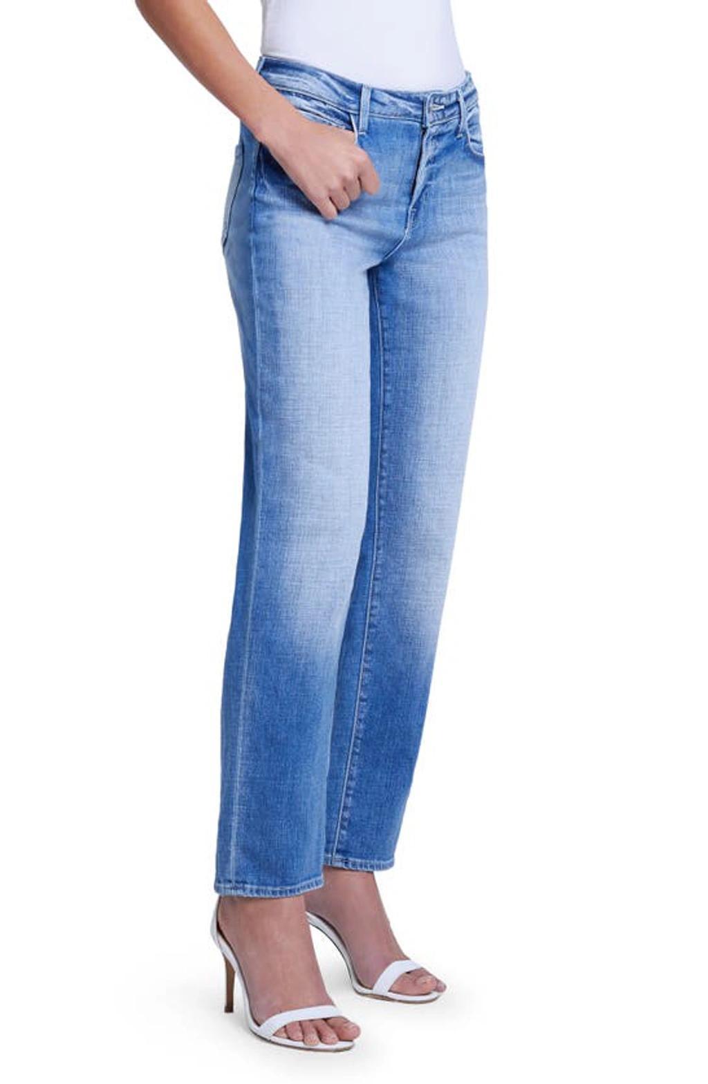 Marjorie Mid-rise Slouch Slim Straight Jeans In Balboa Product Image