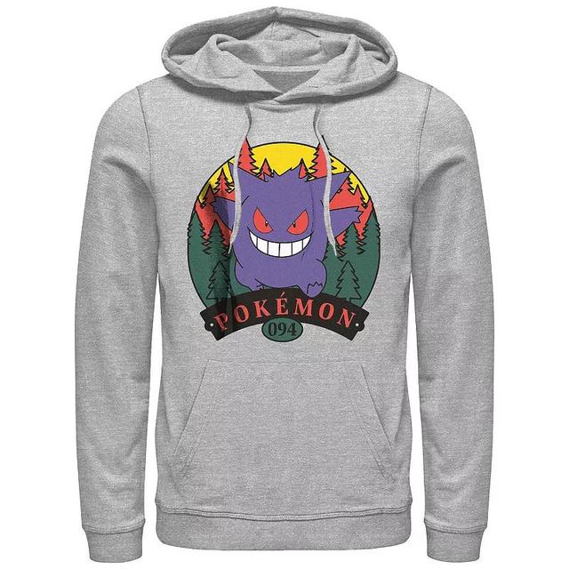 Mens Pokemon Gengar Attack Graphic Hoodie Athletic Grey Product Image