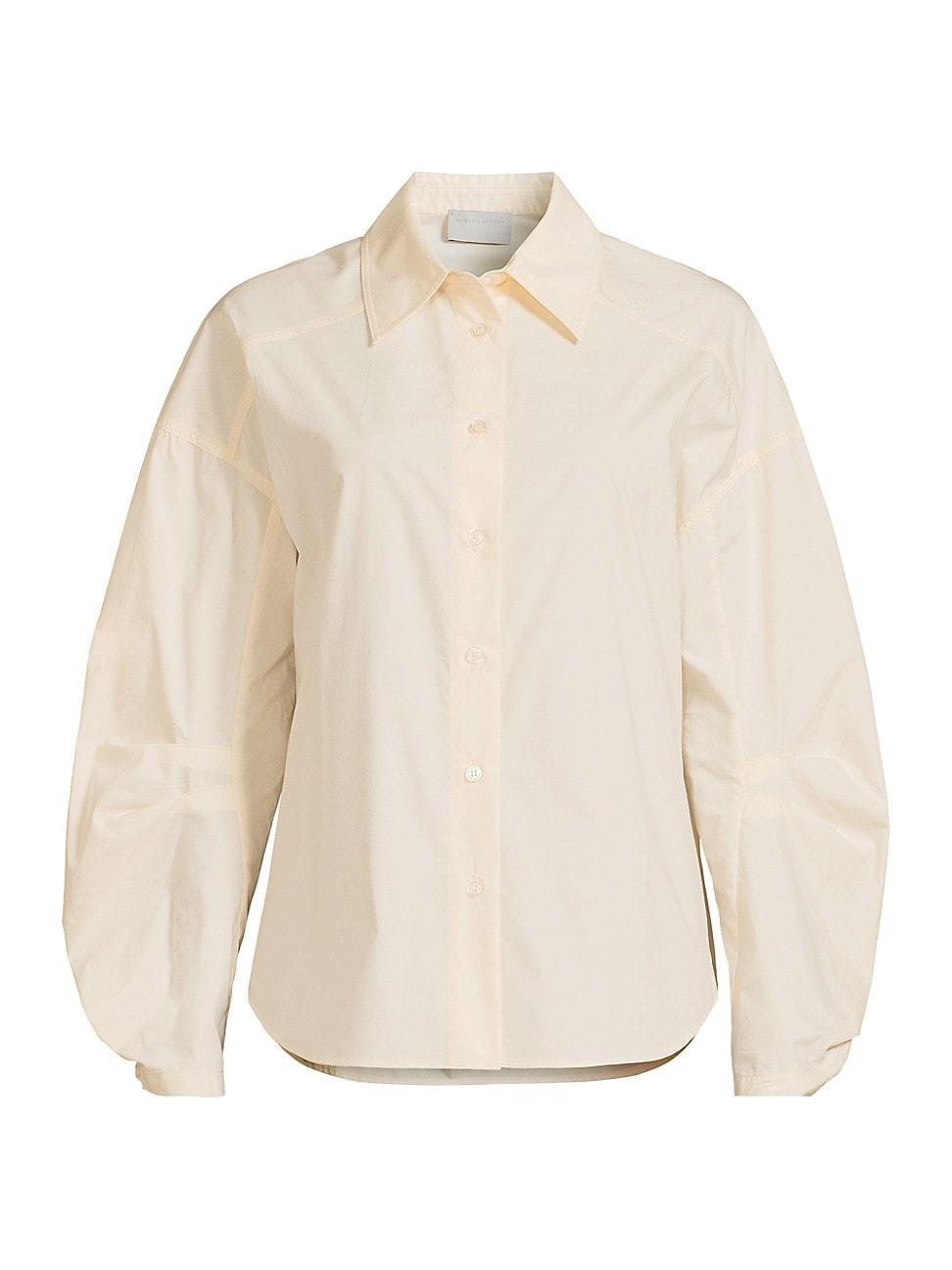 Womens Lilia Cotton Puff-Sleeve Shirt product image