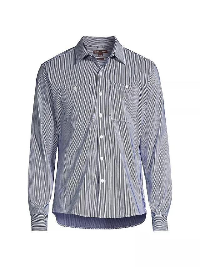 Striped Stretch-Cotton Shirt Product Image