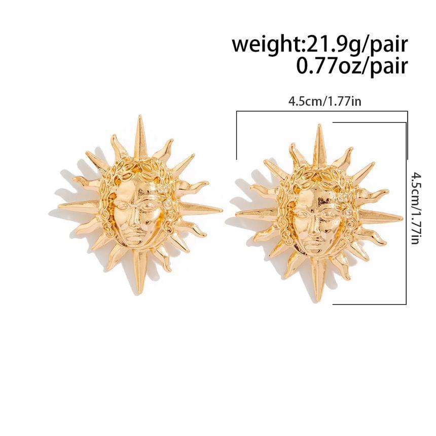 Apollo Sun Alloy Stud Earring Product Image