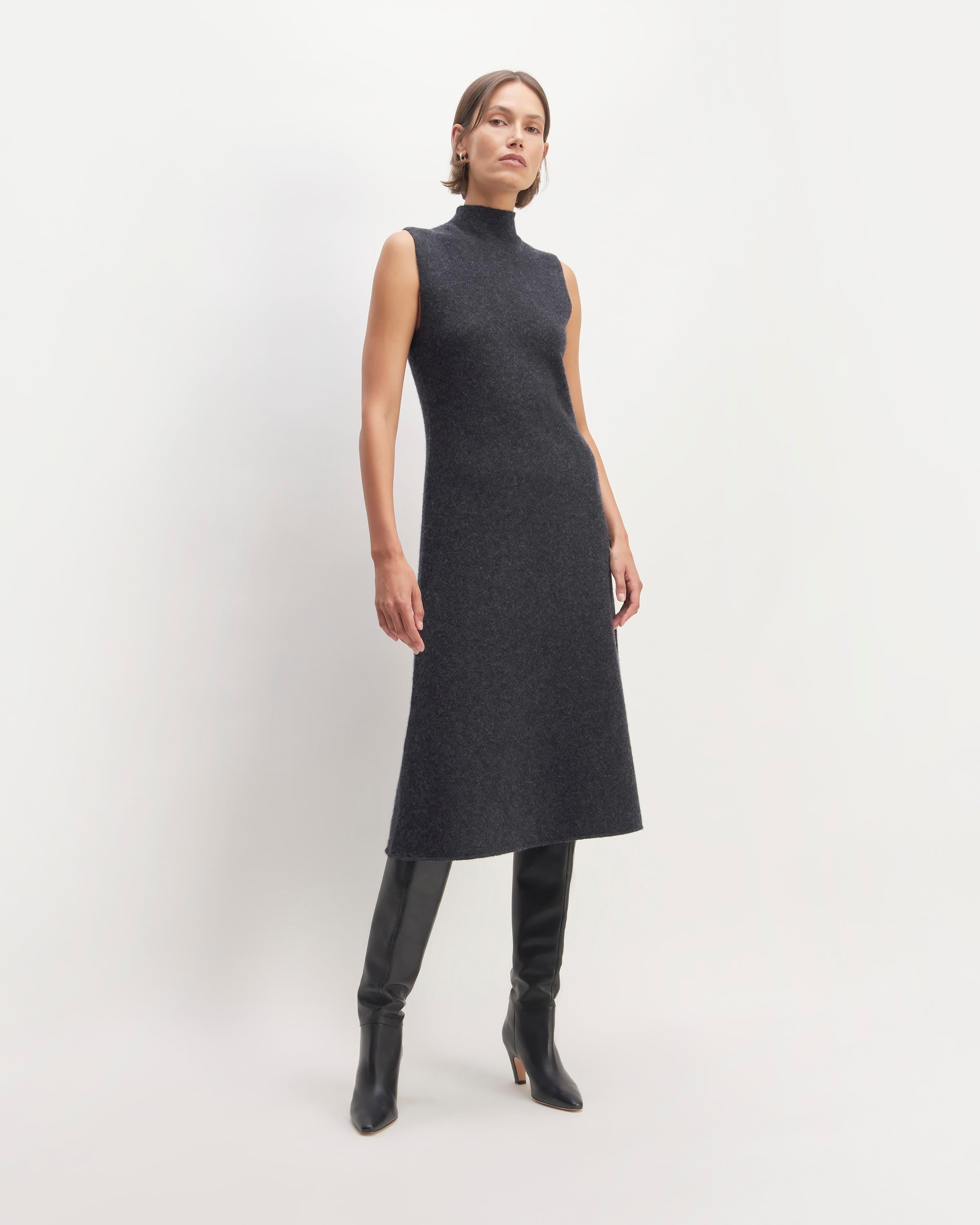 The Cozy-Stretch Sleeveless Midi Dress Product Image