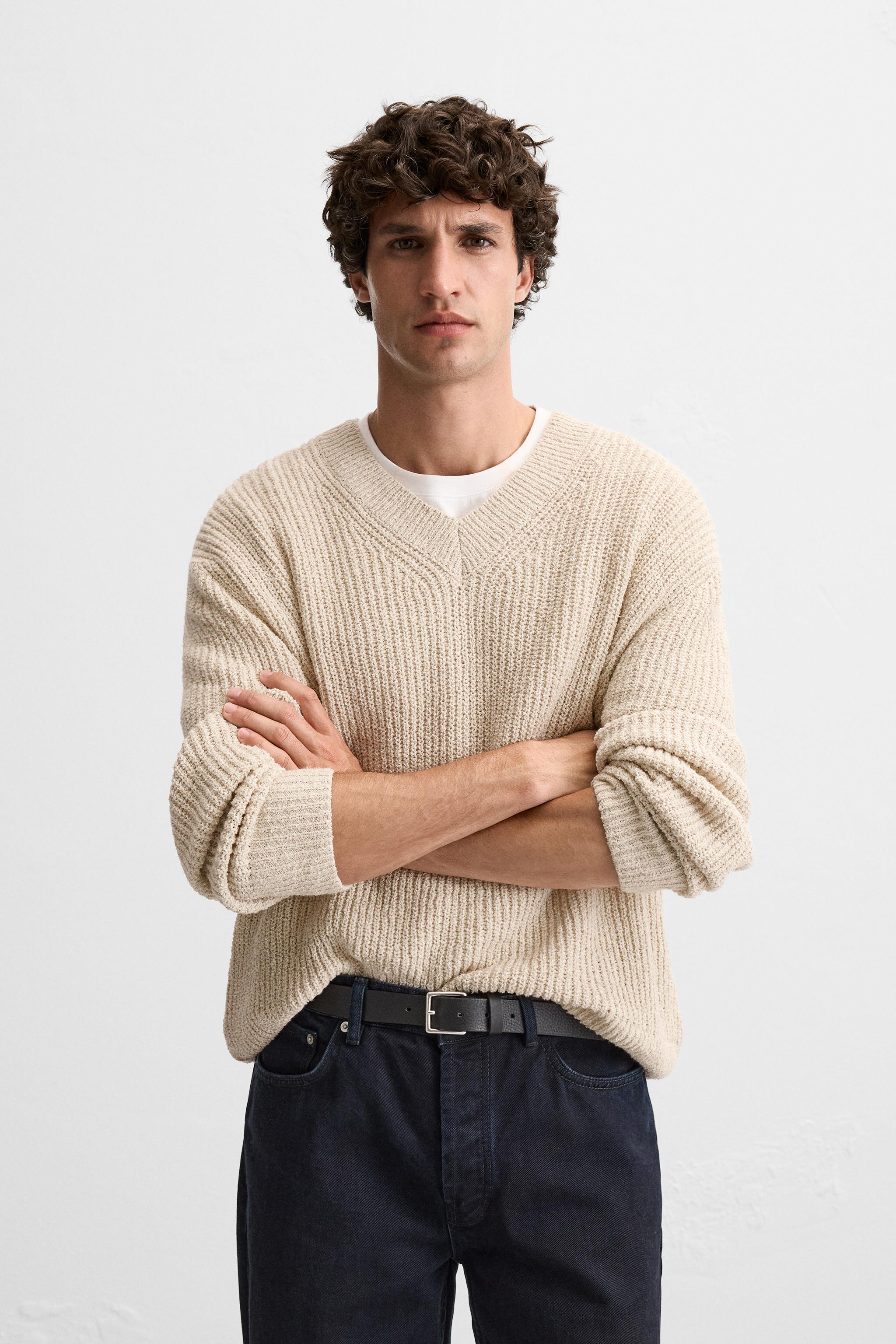 TEXTURED BOUCLÉ SWEATER Product Image