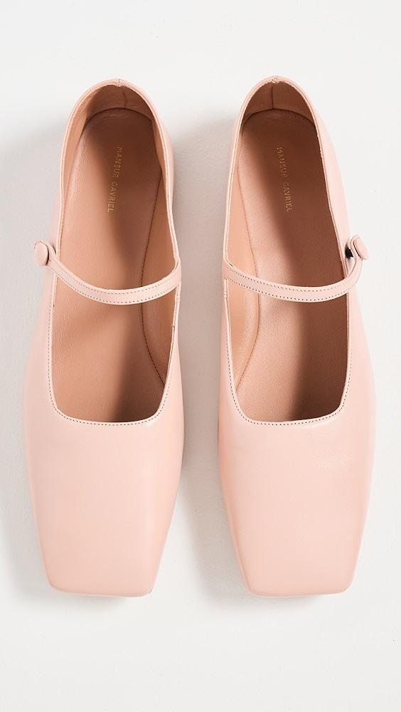 Mansur Gavriel Square Toe Mary Jane Flats | Shopbop Product Image