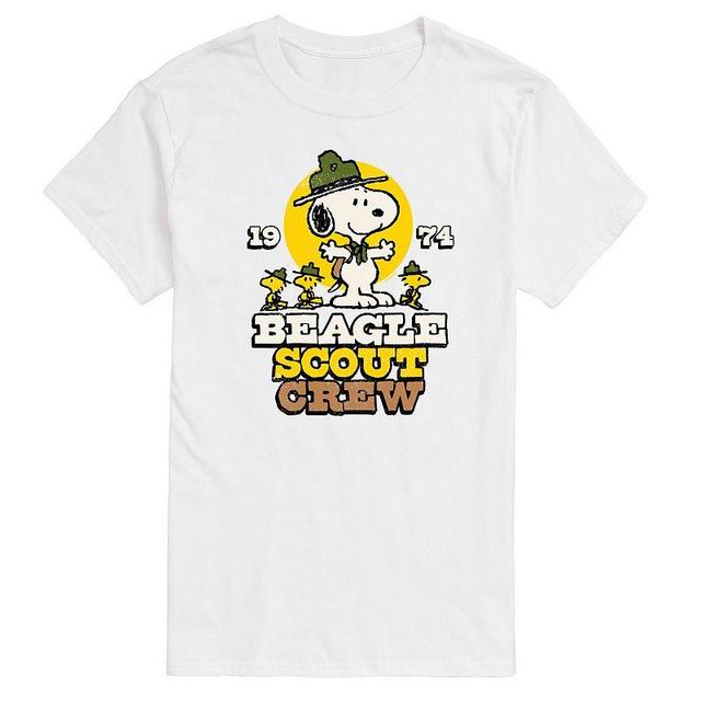 Mens Peanuts Beagle Scout Crew Graphic Tee Product Image