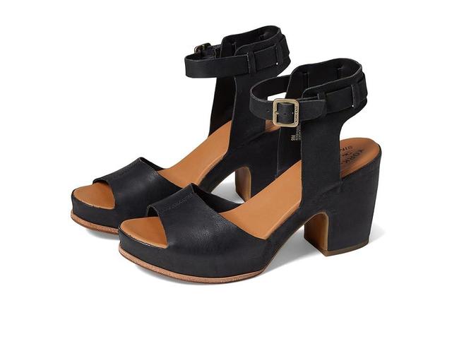 Kork-Ease Stasia Leather Covered Heel Ankle Strap Platform Sandals Product Image