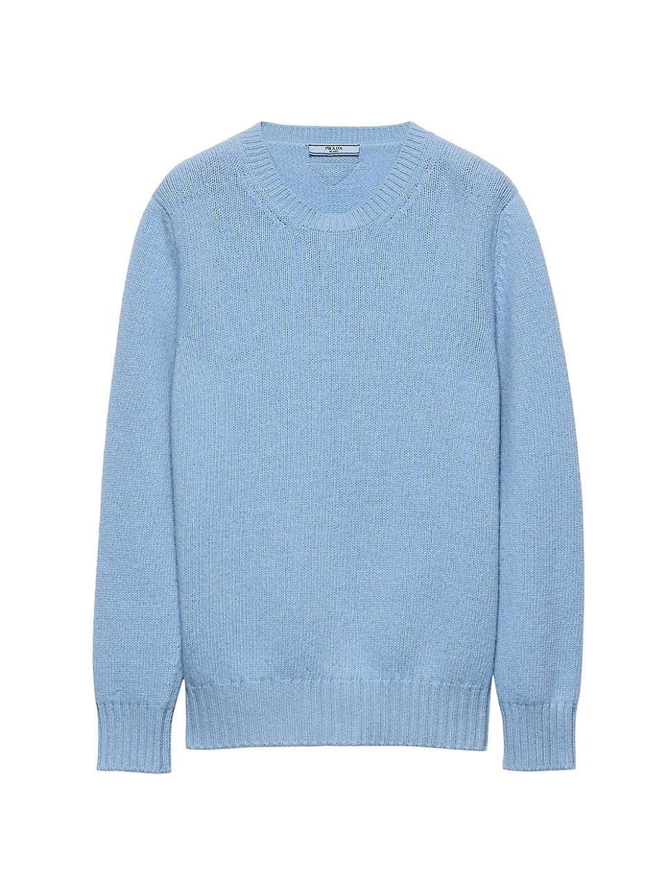 Womens Wool And Cashmere Crew-Neck Sweater Product Image