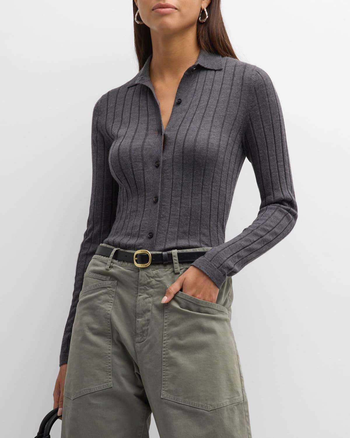 Alivia Slim Wool Cashmere Cardigan Product Image