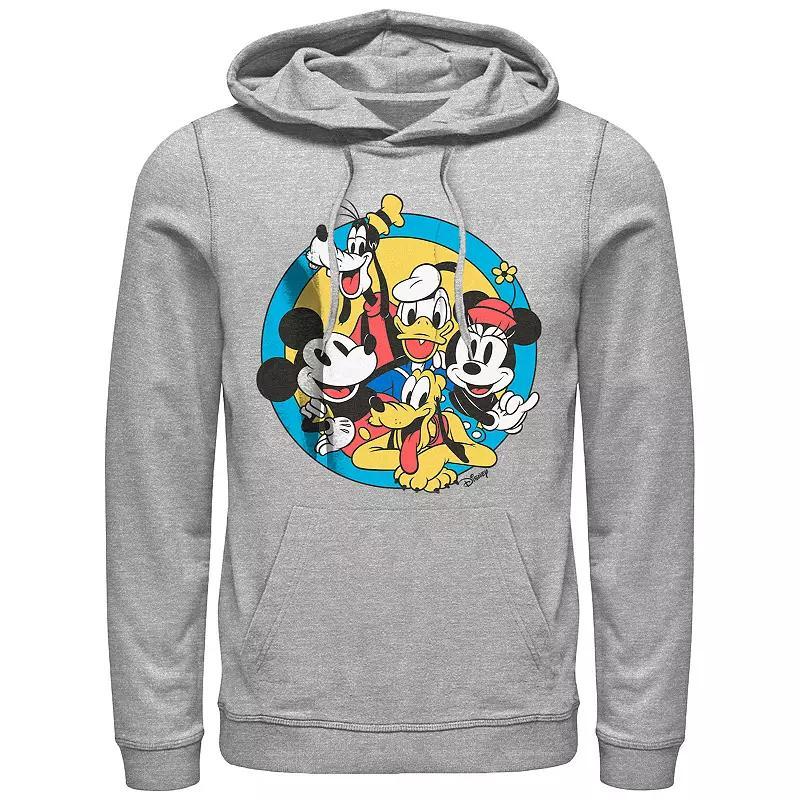 Mens Mickey Mouse And Friends Graphic Hoodie Athletic Grey Product Image