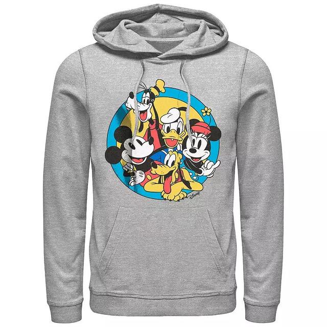 Mens Mickey Mouse And Friends Graphic Hoodie Athletic Grey Product Image