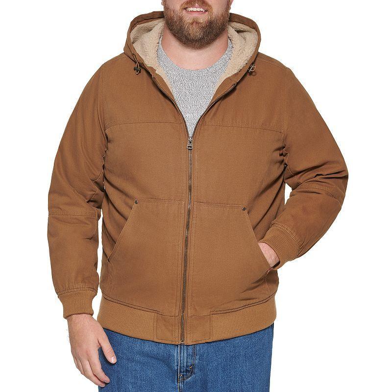 Big & Tall Dockers Sherpa Lined Trucker Jacket, Mens Med Brown Product Image