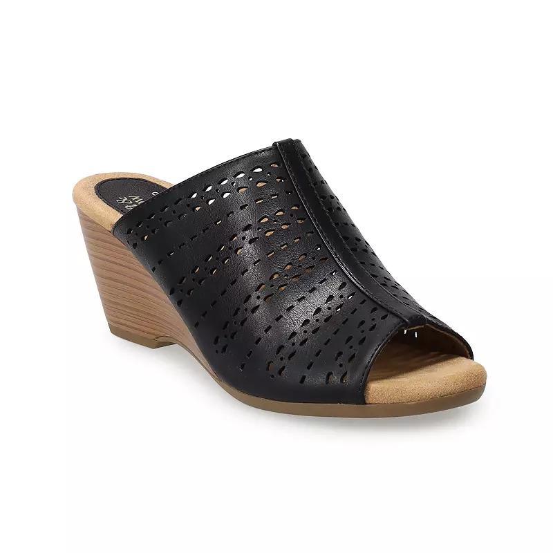 Croft & Barrow Womens Wedge Slide Sandals Product Image