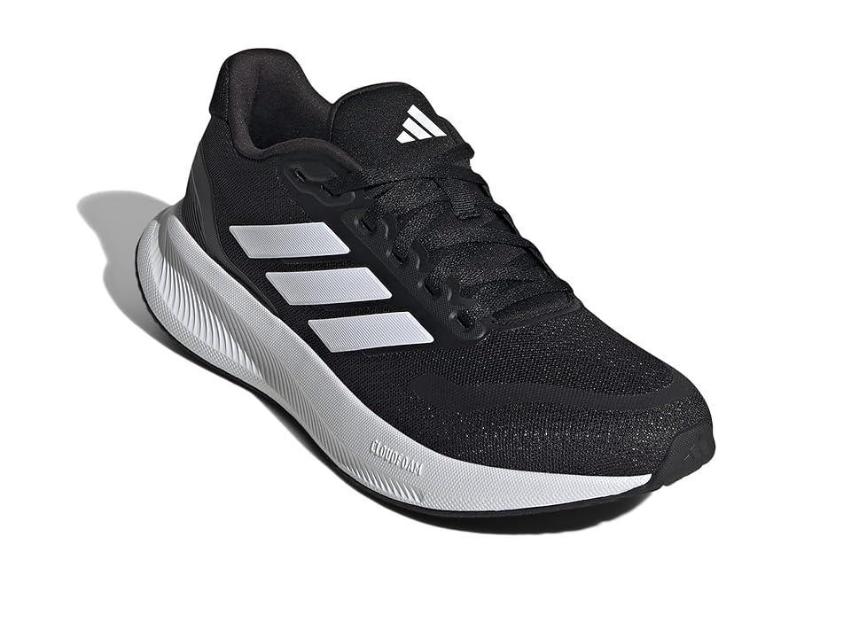 adidas Running Run Falcon 5 W Running Shoes White/Black) Women's Running Shoes Product Image