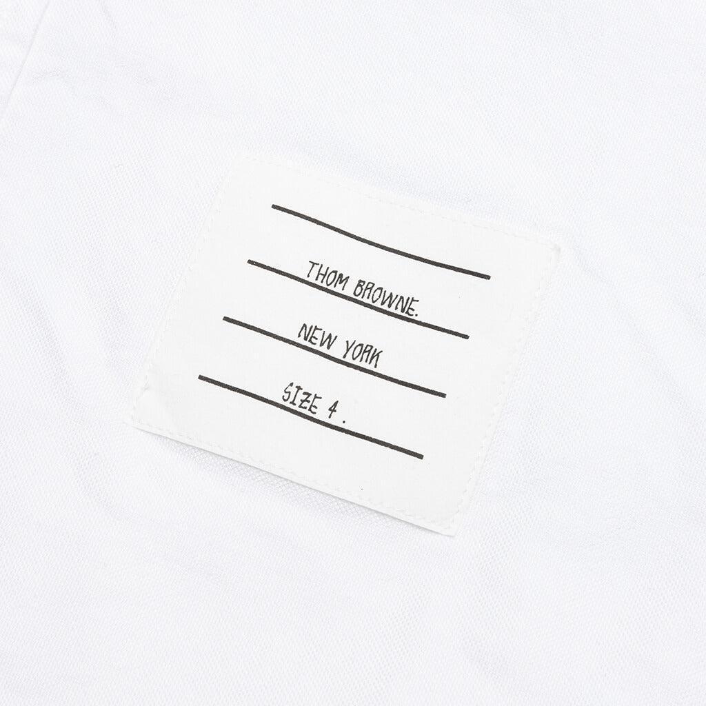 Solid Oxford Straight Fit Button Down L/S Shirt - White Male Product Image