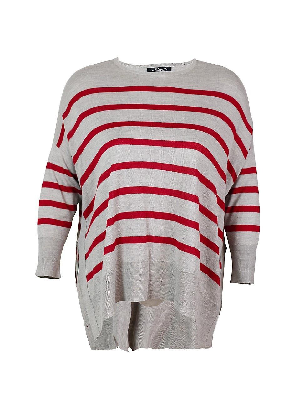 Womens Amoria Drop-Shoulder Striped Sweater Product Image