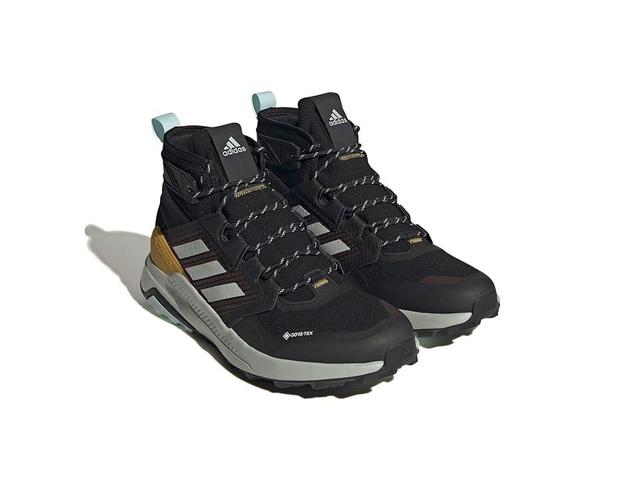 adidas Outdoor Terrex Trailmaker Mid GTX(r) (Core /Wonder Silver/Semi Flash Aqua) Men's Shoes Product Image