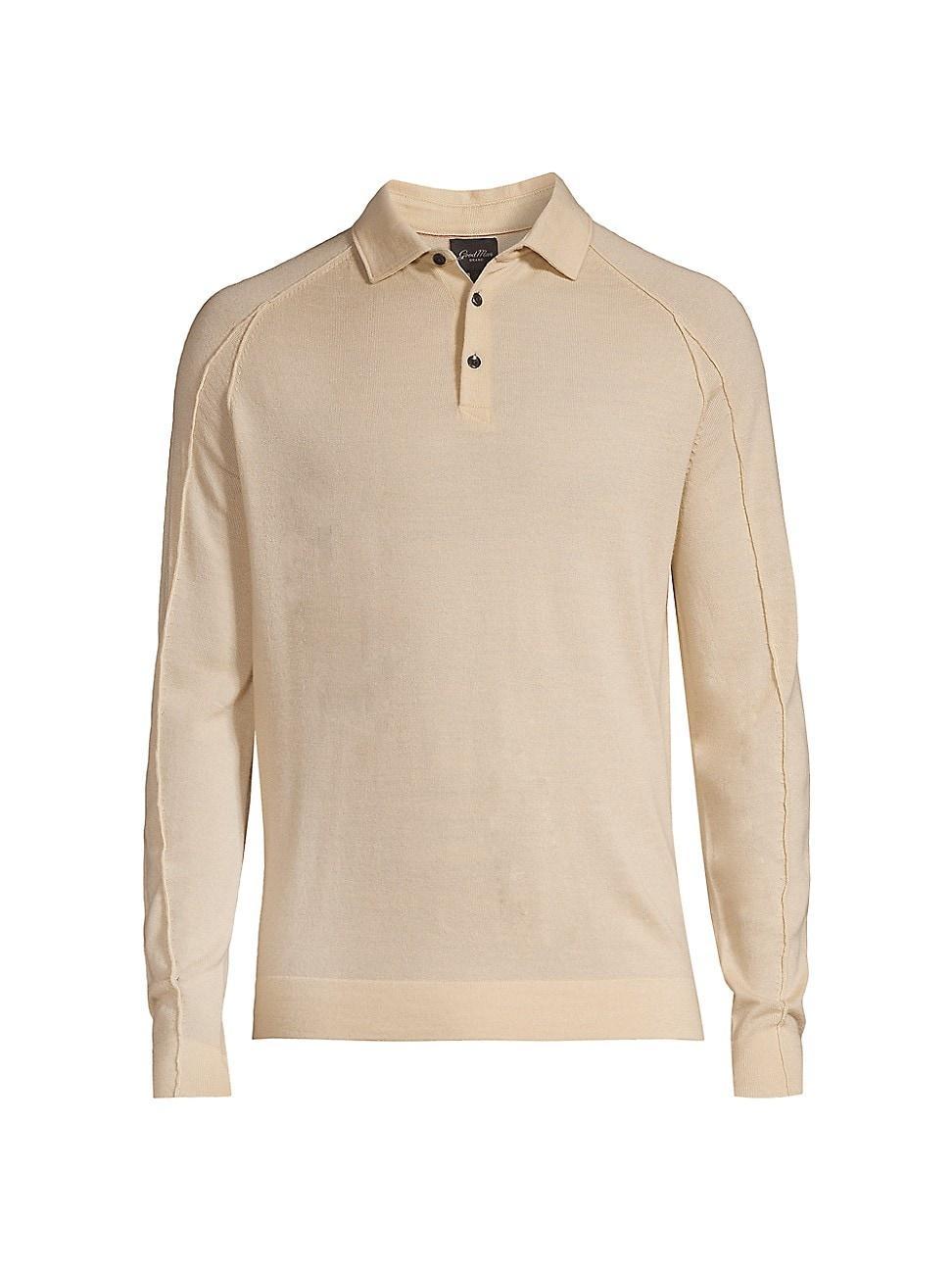 Mens MVP Wool Slim-Fit Polo Sweater Product Image