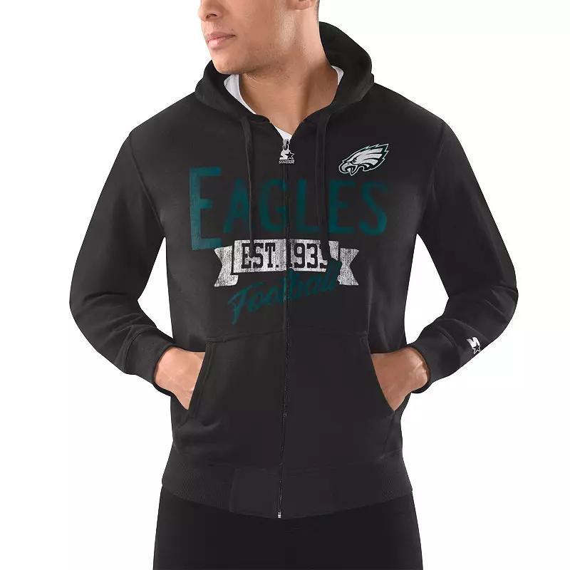 Mens Starter Baltimore Ravens Domestic Post Season Full-Zip Hoodie Product Image