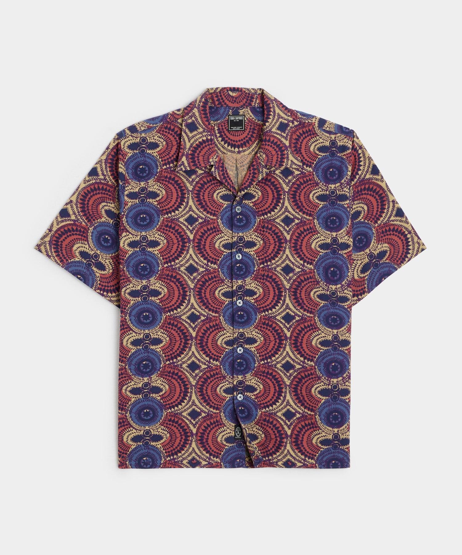 Relaxed Camp Collar Shirt Kaleidoscope Product Image